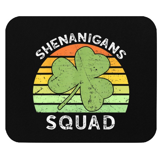 Shenanigans Squad Matching Vintage St Patricks Day Mouse Pads