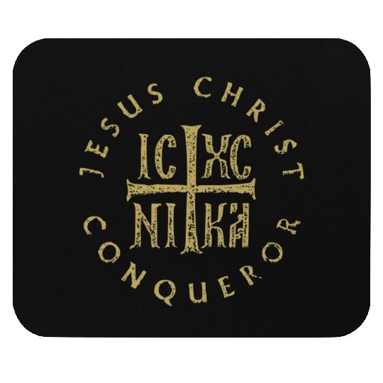 Icxc Nika Cross Orthodox Christian Jesus Christ Co Mouse Pads
