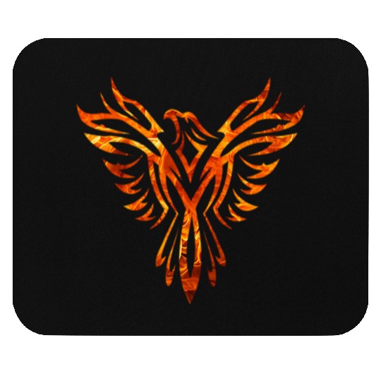 Tribal Fire Phoenix Rising Mouse Pads