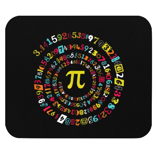 Funny Pi Day Spiral Pi Math for Pi Day 3.14 Mouse Pads