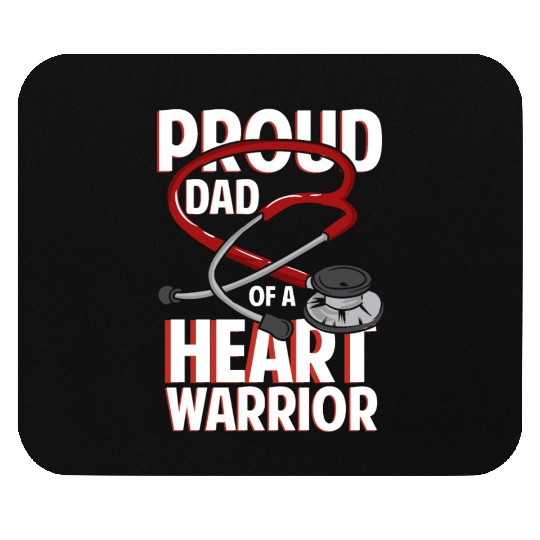 Proud Dad Of A Heart Warrior Coronary Disease CHD Mouse Pads