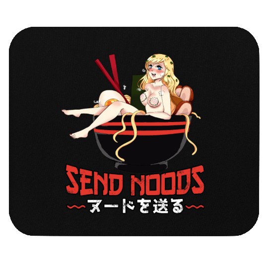 Send Noods Waifu Material Ramen Noodles Gift Mouse Pads