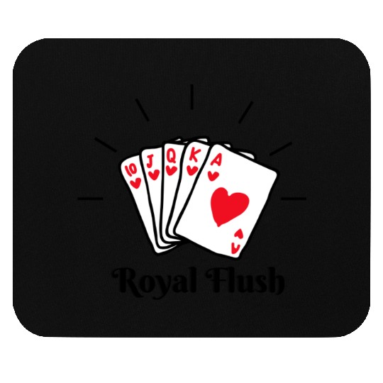 Royal Flush Poker Mouse Pads