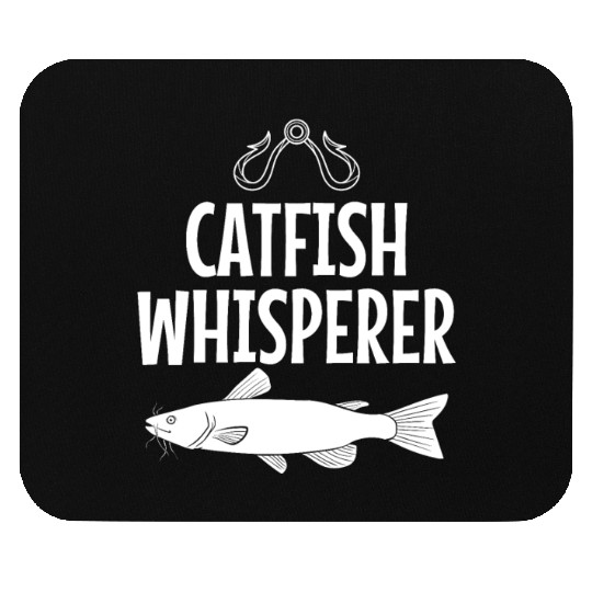 Catfish Whisperer Fishing Rod Fisherman Fish Mouse Pads