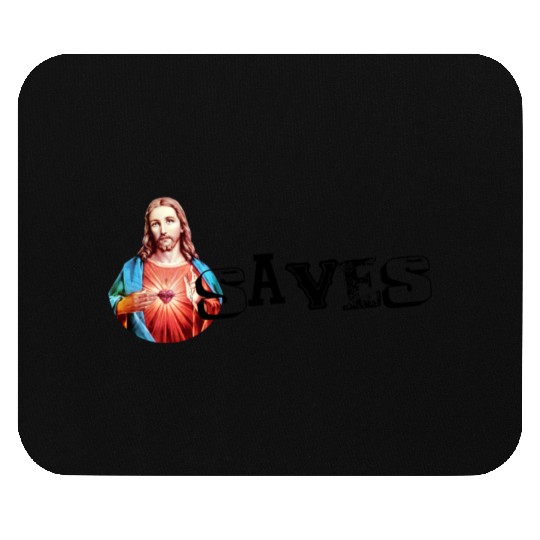 JESUS SAVES | Jesus Christ | Jesus Christus Mouse Pads