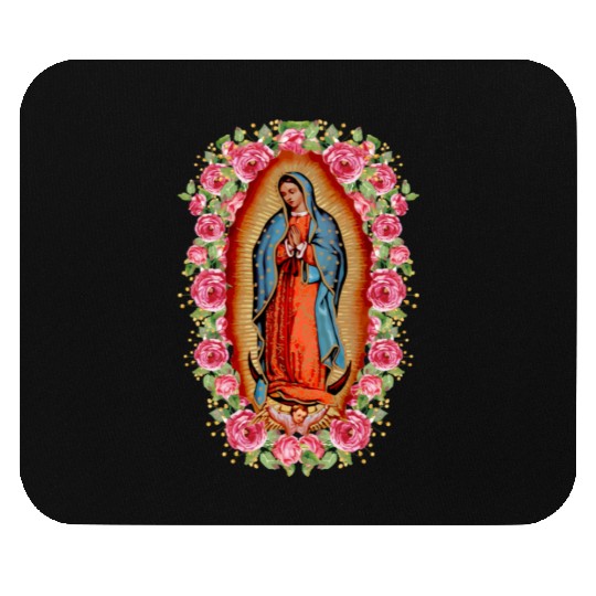 Our Lady Virgen De Guadalupe Virgin Mary Mouse Pads