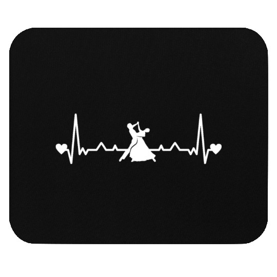 Heartbeat ballroom dance couple waltz Mouse Pads