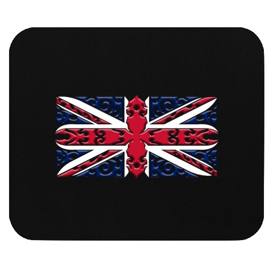 Union Jack British Flag Ornamental Style Mouse Pads