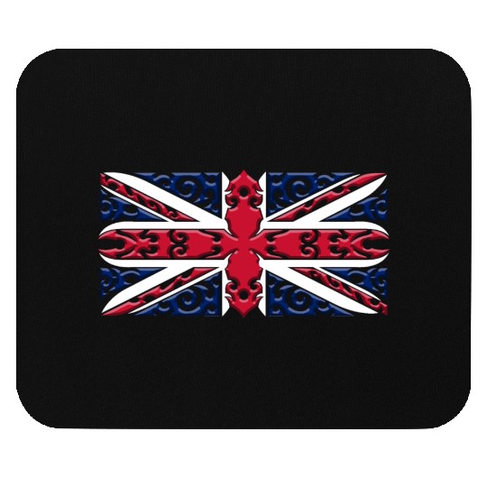Union Jack British Flag Ornamental Style Mouse Pads