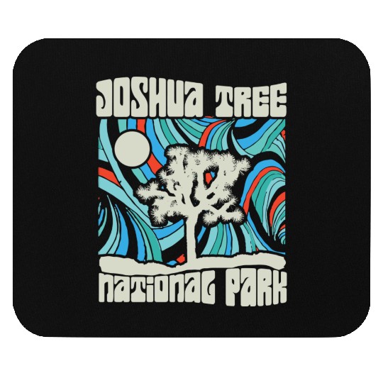 Joshua Tree National Park Retro Psychedelic 60S Ho Mouse Pads