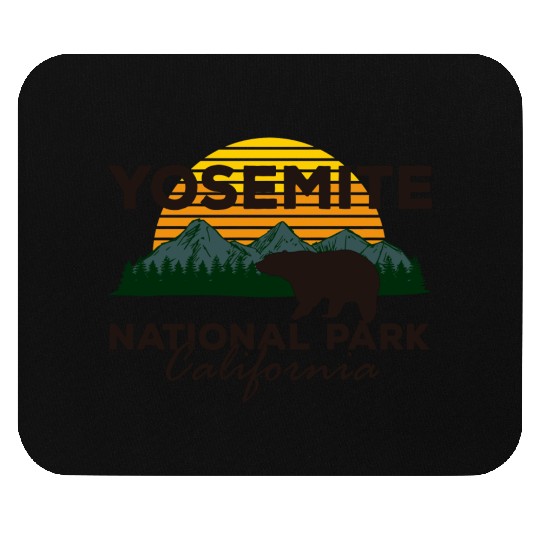 Yosemite National Park California Mountain Bear Mouse Pads