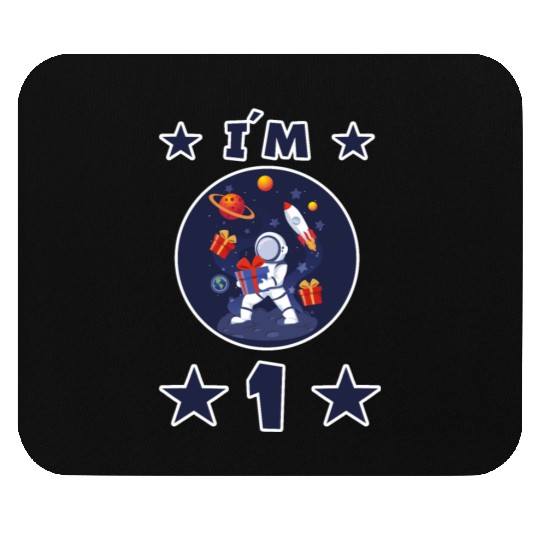 1 year astronaut children 1st birthday child gift Mouse Pads