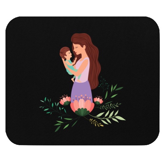 I Love You, Mama & Baby Mouse Pads, Mommy and Me Mouse Pads