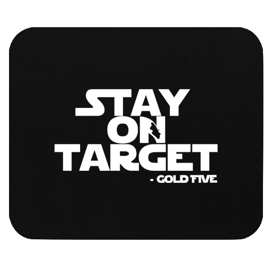 Stay on target - Gold Five Mouse Pads