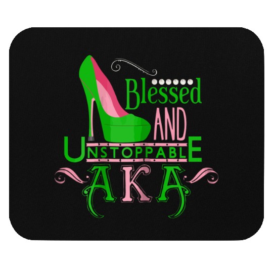 Womens AKA inspired Blessed AKA AKA sorority Alpha Mouse Pads
