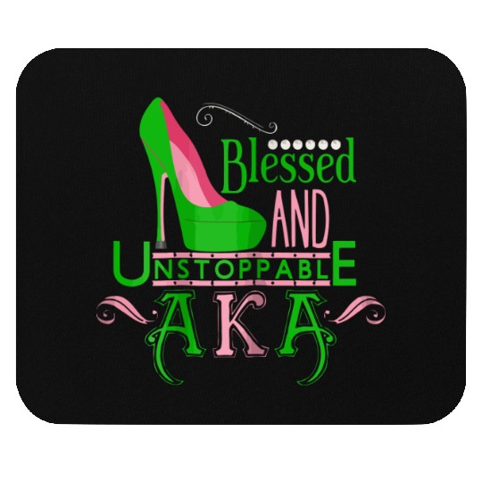Womens AKA inspired Blessed AKA AKA sorority Alpha Mouse Pads