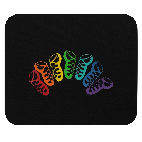 Irish Dance Ghillie Rainbow Mouse Pads