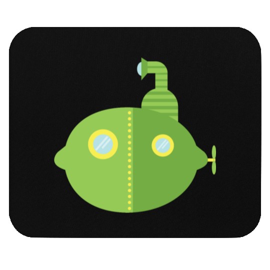 Submarine Lime Mouse Pads