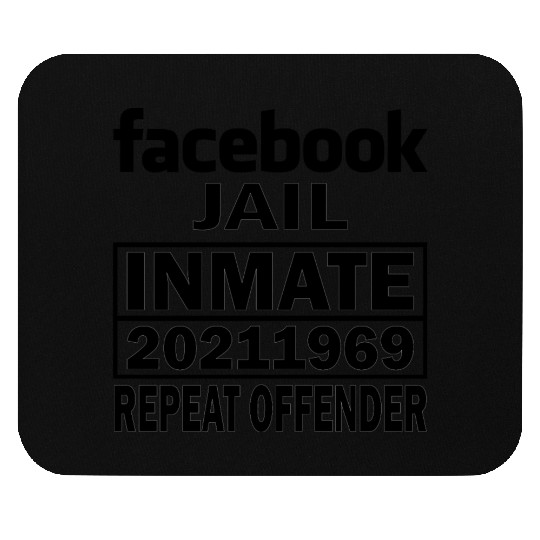 Facebook Jail Black Mouse Pads
