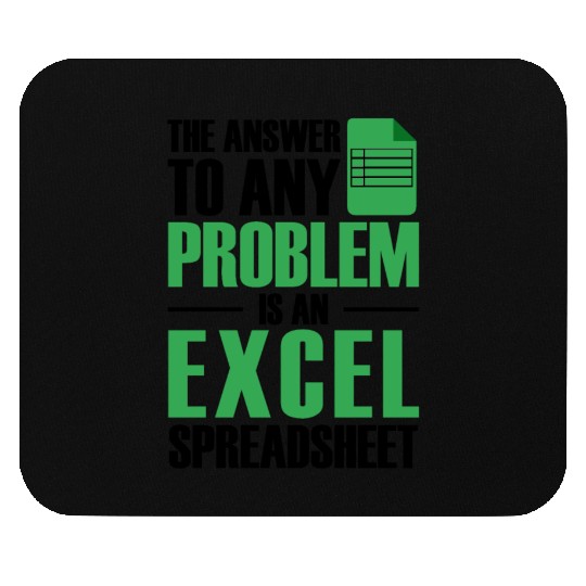 Answer To Any Problem Excel Spreadsheet Accountant Mouse Pads