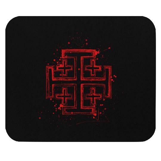 Knights Templar Crusader Cross Mouse Pads