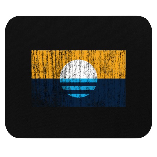 People'S Flag Of Milwaukee Vintage Style Distresse Mouse Pads