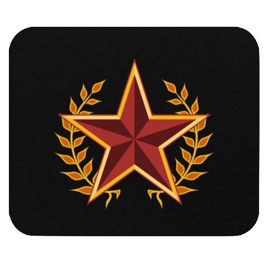 soviet star with laurels Mouse Pads