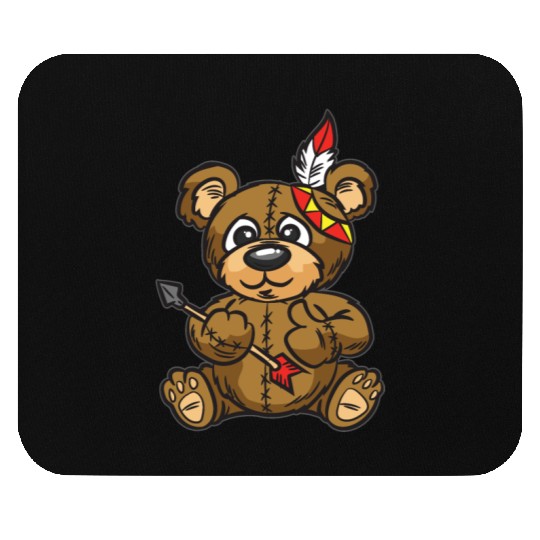Indian Teddy Bear with Jewelry and Arrow Mouse Pads