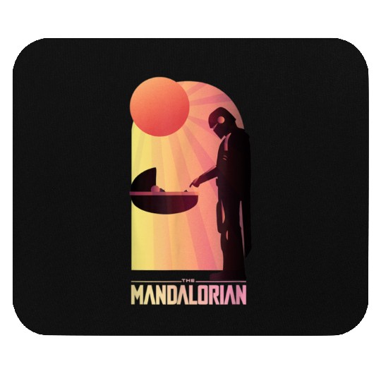 Star Wars The Mandalorian The Child Sunset Meeting Mouse Pads