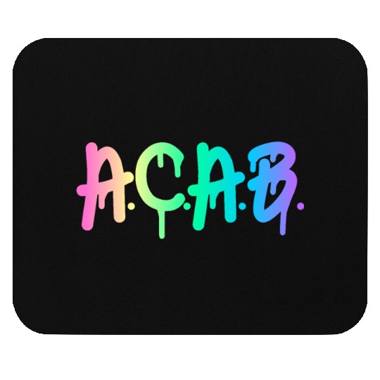 ACAB Rainbow Drip Mouse Pads