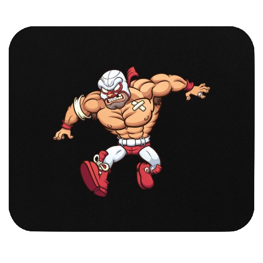 Mexican wrestler Mouse Pads