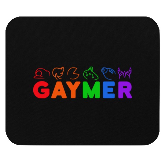 gaymer / gay pride gamer Mouse Pads