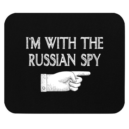 I'm With Russian spy Matching Halloween Costume Mouse Pads