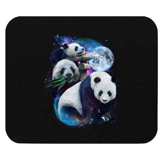 3 Moon Panda Funny Sichuan Bamboo Bear Animal Love Mouse Pads