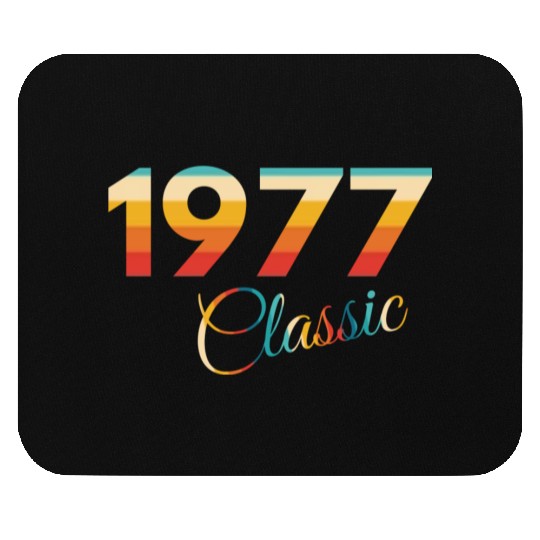 1977 vintage Birthday since 1977 Mouse Pads