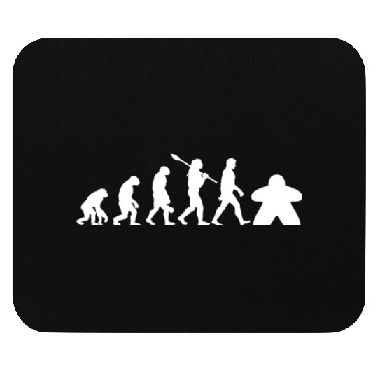 Meeple Evolution, funny board game Mouse Pads