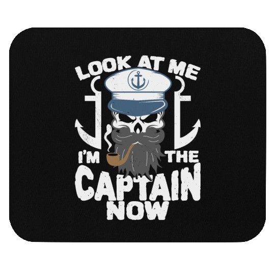Captain Boat Lovers Fishermen Sailing Boating Mouse Pads