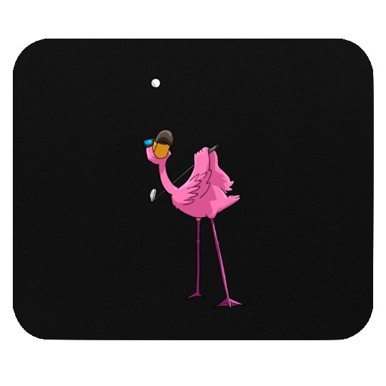 Flamingo Golf Golfing Mouse Pads