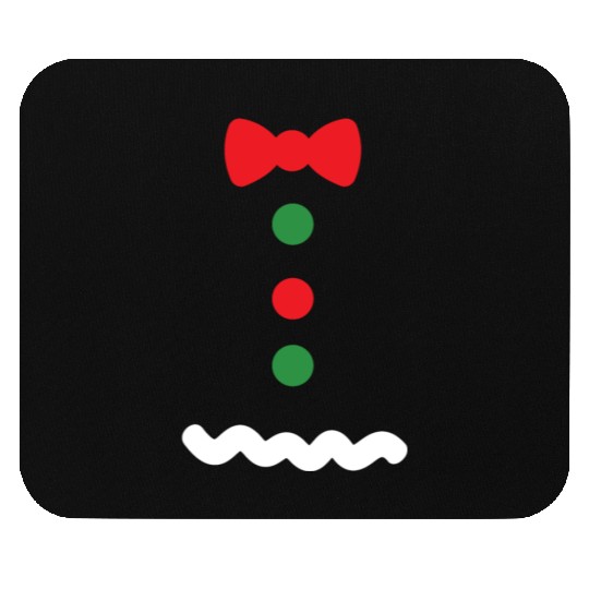 Ginger bread Man Holiday Costume Christmas Cookie Mouse Pads