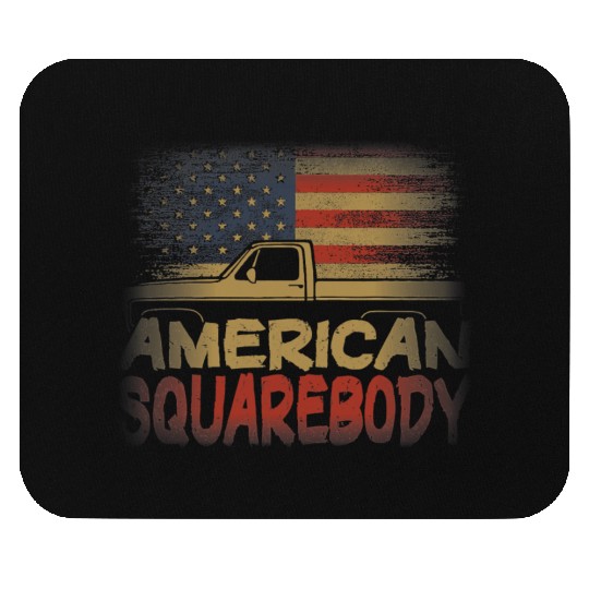 American Flag Square Body American Squarebody Mouse Pads