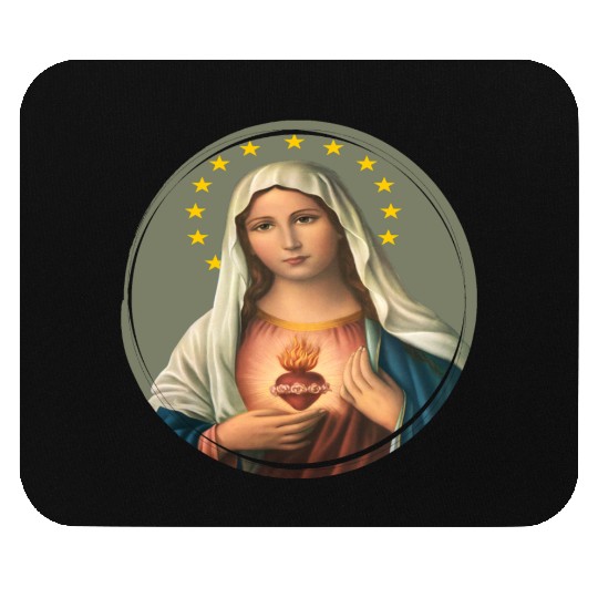 Virgin mary madonna maria ave maria catholic bibel Mouse Pads