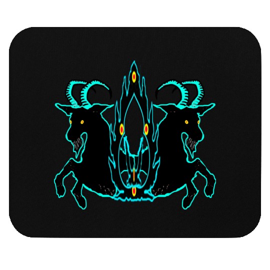 black goat Mouse Pads