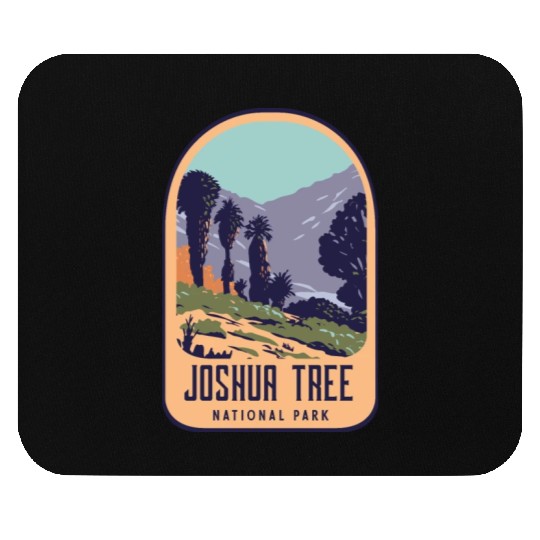 Joshua tree national park retro design Mouse Pads