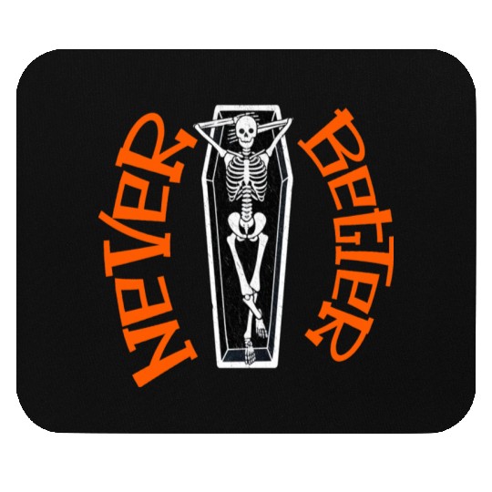 Pumpkin, Dancing Skeleton Never Better Skull Skele Mouse Pads