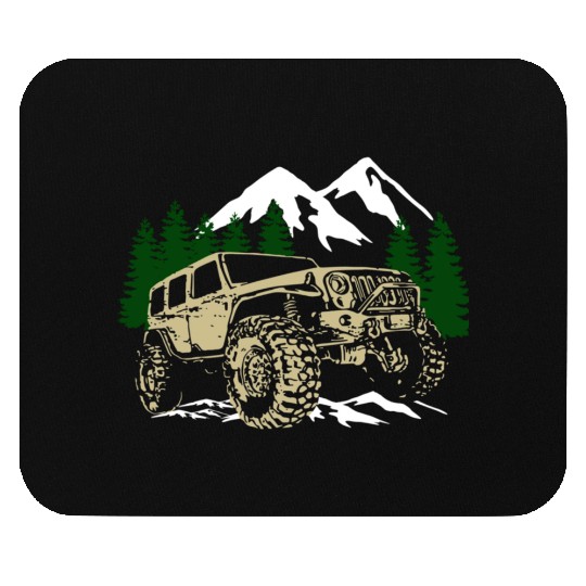 Mountain Jeep 4x4 Offroad Mouse Pads
