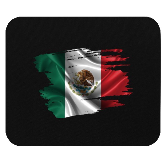 Mexico Brush Flag Mouse Pads