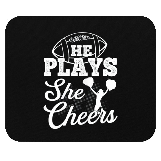 Cheer Mom Football Son Mouse Pads