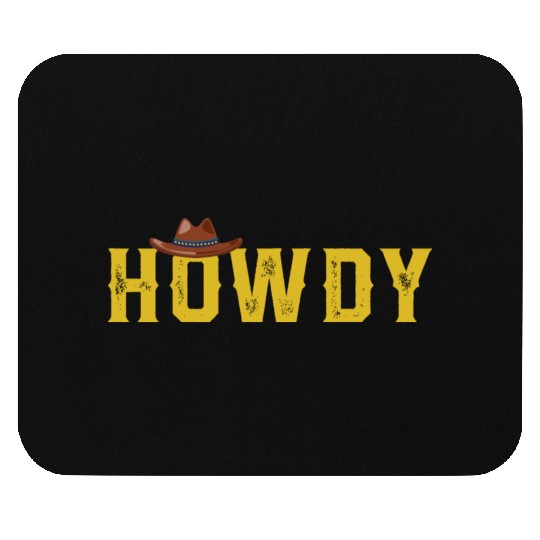 Western Country Southern Cowboy Cowgirl Howdy Rode Mouse Pads