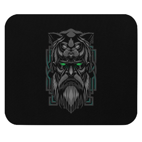 Viking Age Berserker Bear Warrior Mouse Pads