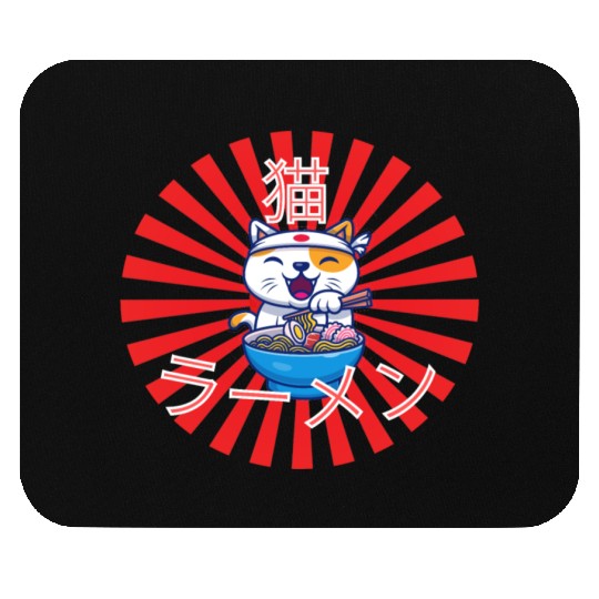 Neko Ramen - Cat Ramen Kawaii Mouse Pads